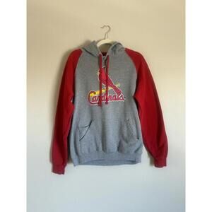 MLB St. Louis Cardinals Hoodie Size Medium Jerzees Two Tone NuBlend